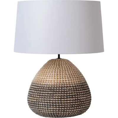 Lucide MADUKA - Lampe de table - Naturel - Ø 45 cm - E27 - Publicité Lucide MADUKA - Lampe de table - Naturel - Ø 45 cm - E27 - Publicité