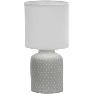 Lampe de table en céramique gris/blanc Candellux Iner - Lampe de chevet - Publicité Lampe de table en céramique gris/blanc Candellux Iner - Lampe de chevet - Publicité