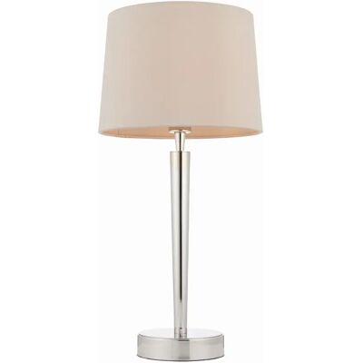 Lampe de Table Syon d'Endon Lighting - Nickel Poli - 51.5cm - Publicité Lampe de Table Syon d'Endon Lighting - Nickel Poli - 51.5cm - Publicité