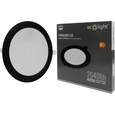 Ecolight Spot LED plafond noir - Publicité Ecolight Spot LED plafond noir - Publicité