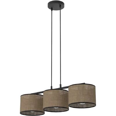 Emibig Suspension 3 lumières - Marron - Publicité Emibig Suspension 3 lumières - Marron - Publicité