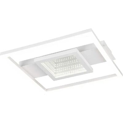 TRIO LIGHTING Wheeler Lampe de Plafond LED Carrée Blanche - Plafonnier - Publicité TRIO LIGHTING Wheeler Lampe de Plafond LED Carrée Blanche - Plafonnier - Publicité
