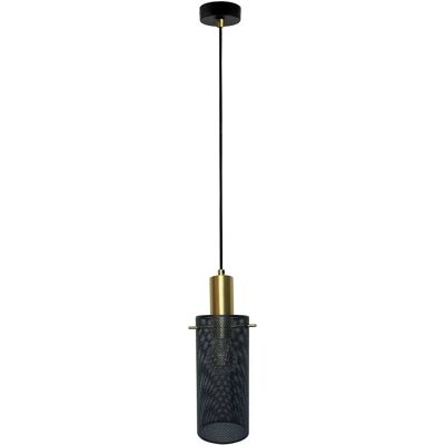 Suspension Tirana 1xE27 noir/or métal Light Prestige - Publicité Suspension Tirana 1xE27 noir/or métal Light Prestige - Publicité