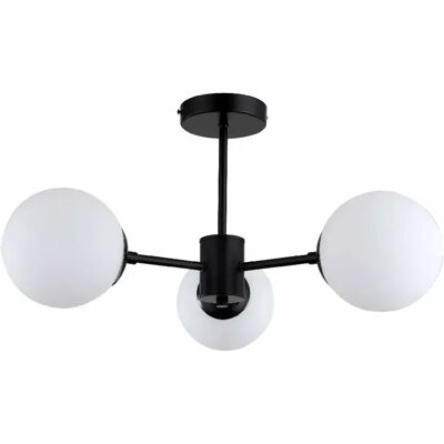 Suspension Roma 3xE14 noire métal Ø60 Light Prestige - Publicité Suspension Roma 3xE14 noire métal Ø60 Light Prestige - Publicité