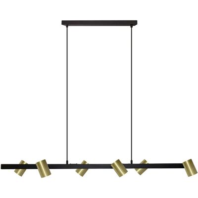 Suspension Snow 6xGU10 or/noir métal Light Prestige - Publicité Suspension Snow 6xGU10 or/noir métal Light Prestige - Publicité