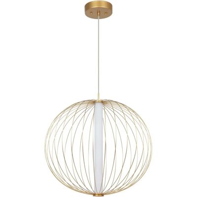 Light Prestige Suspension industrielle dorée LED 28W CCT Treviso - Publicité Light Prestige Suspension industrielle dorée LED 28W CCT Treviso - Publicité