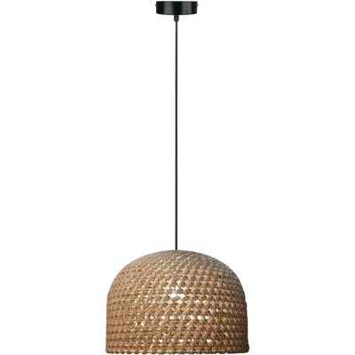 Light Prestige Suspension rotin tressé scandinave dôme Ø50 E27 Kanso - Publicité Light Prestige Suspension rotin tressé scandinave dôme Ø50 E27 Kanso - Publicité