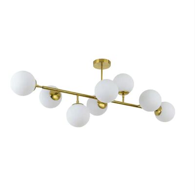 Light Prestige Dorado LP-002/8P Suspension - Or Blanc - Design Moderne - Publicité Light Prestige Dorado LP-002/8P Suspension - Or Blanc - Design Moderne - Publicité