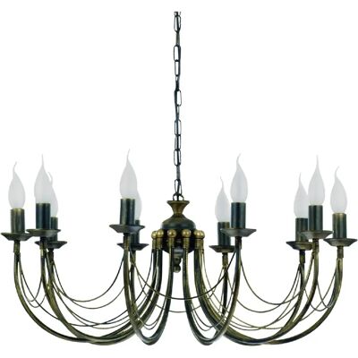 Nowodvorski Lighting Suspension chandelier Nowodvorski Ares noir Ø74 10xE14 - Publicité Nowodvorski Lighting Suspension chandelier Nowodvorski Ares noir Ø74 10xE14 - Publicité