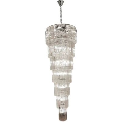 Zuma line Lustre conique verre - Argent - Publicité Zuma line Lustre conique verre - Argent - Publicité