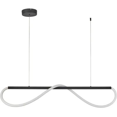 Light Prestige Suspension LED linéaire 100 cm noire 24W 4000K Meleca - Publicité Light Prestige Suspension LED linéaire 100 cm noire 24W 4000K Meleca - Publicité