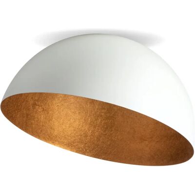 Plafonnier dôme blanc cuivre 90 cm Sfera E27 Sigma - Publicité Plafonnier dôme blanc cuivre 90 cm Sfera E27 Sigma - Publicité