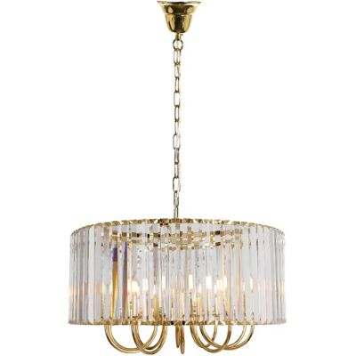 Zuma Line Suspension en verre doré glamour 6xE14, luminaire design pour salon et salle à manger - Publicité Zuma Line Suspension en verre doré glamour 6xE14, luminaire design pour salon et salle à manger - Publicité