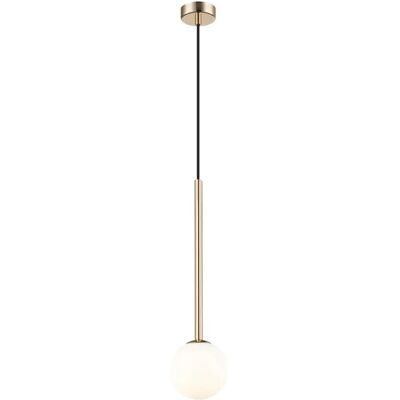 Suspension en verre blanc et doré ARCTURUS Zuma Line 1xG9 - Publicité Suspension en verre blanc et doré ARCTURUS Zuma Line 1xG9 - Publicité