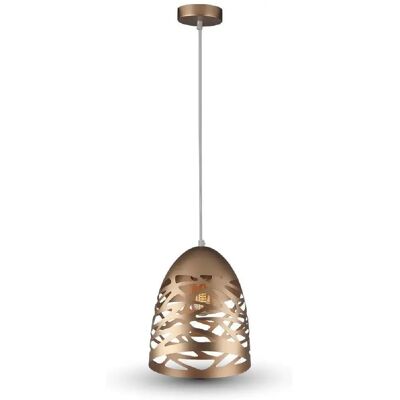 V-tac VT-7200 Lampe Pendante Élégante - E27, 60W, Or Champagne - Publicité V-tac VT-7200 Lampe Pendante Élégante - E27, 60W, Or Champagne - Publicité