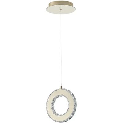 Suspension LED dorée GIRONA Zuma Line en cristal 10W 3000K, dimmable - Publicité Suspension LED dorée GIRONA Zuma Line en cristal 10W 3000K, dimmable - Publicité