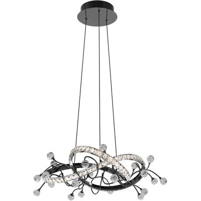 Zuma line Suspension LED Maia cristal - Noir - Publicité Zuma line Suspension LED Maia cristal - Noir - Publicité
