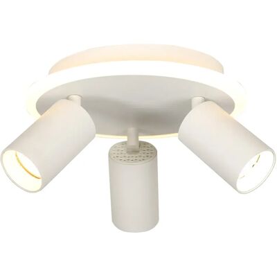 Light Prestige Plafonnier rond blanc 3 spots GU10 LED CCT 13W Parma - Publicité Light Prestige Plafonnier rond blanc 3 spots GU10 LED CCT 13W Parma - Publicité