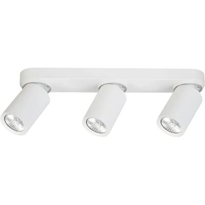 Plafonnier moderne blanc 38 cm 3 spots GU10 Flex Alfa - Publicité Plafonnier moderne blanc 38 cm 3 spots GU10 Flex Alfa - Publicité