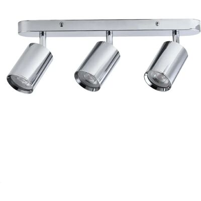 Light Prestige Plafonnier spots Belize 3xGU10 chromé IP44 LightPrestige - Publicité Light Prestige Plafonnier spots Belize 3xGU10 chromé IP44 LightPrestige - Publicité