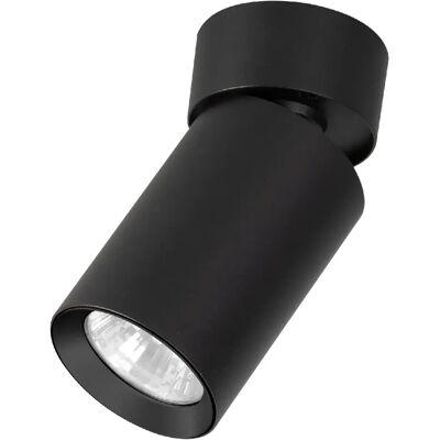 Spot plafond orientable noir rond ?6 GU10 10W FLEX Alfa - Publicité Spot plafond orientable noir rond ?6 GU10 10W FLEX Alfa - Publicité