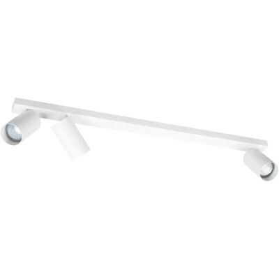 Plafonnier barre blanche 70cm 3 spots GU10 Alfa Alasa - Publicité Plafonnier barre blanche 70cm 3 spots GU10 Alfa Alasa - Publicité
