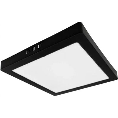 Ecolight Plafonnier LED saillie carré noir 29,5cm 24W 4000K - Publicité Ecolight Plafonnier LED saillie carré noir 29,5cm 24W 4000K - Publicité