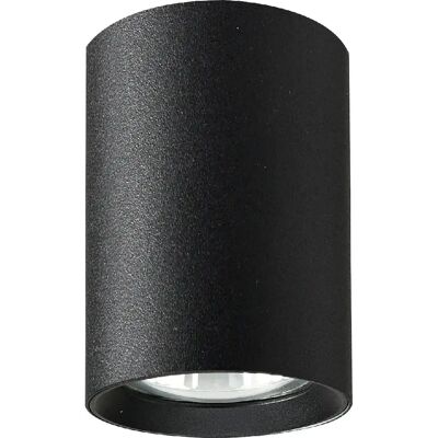Spot plafond rond noir métal 9 cm GU10 10W Artemis Alfa - Publicité Spot plafond rond noir métal 9 cm GU10 10W Artemis Alfa - Publicité