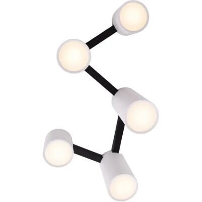 Maxlight Plafonnier spots 5 lampes - Blanc - Publicité Maxlight Plafonnier spots 5 lampes - Blanc - Publicité