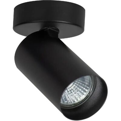 Alfa Spot plafond orientable noir rond ?7cm GU10 10W ALASA - Publicité Alfa Spot plafond orientable noir rond ?7cm GU10 10W ALASA - Publicité