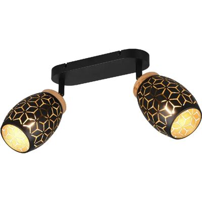 TRIO LIGHTING - Barra 2 luci - Métal - Noir mat - Applique/Plafonnier - Publicité TRIO LIGHTING - Barra 2 luci - Métal - Noir mat - Applique/Plafonnier - Publicité