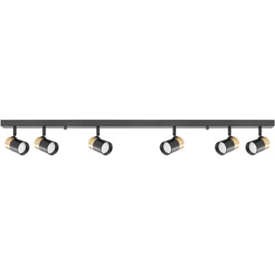 Zuma line Spot plafond 6 lampes - Noir - Publicité Zuma line Spot plafond 6 lampes - Noir - Publicité