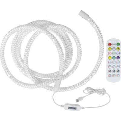 Corde LED RGB 3 m 5V télécommande, intérieur Ecolight - Publicité Corde LED RGB 3 m 5V télécommande, intérieur Ecolight - Publicité