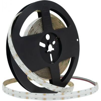 Ruban LED COB RGB+3000K 24V 20W/m IP20 5m Ecolight - Publicité Ruban LED COB RGB+3000K 24V 20W/m IP20 5m Ecolight - Publicité