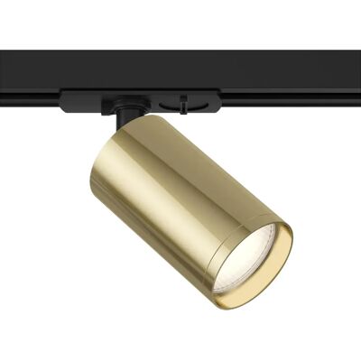 Maytoni Noir Or Faretto ajustable pour rail GU10 - Publicité Maytoni Noir Or Faretto ajustable pour rail GU10 - Publicité