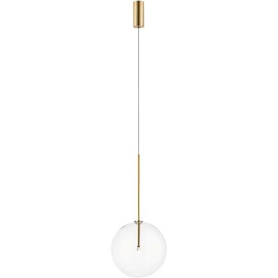 Suspension moderne dorée verre boule G4 Zuma Line Milan - Publicité Suspension moderne dorée verre boule G4 Zuma Line Milan - Publicité