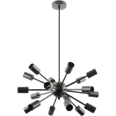 Suspension industrielle noire Mandi 18xE27 Zuma Line - Publicité Suspension industrielle noire Mandi 18xE27 Zuma Line - Publicité