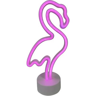 Veilleuse enfant flamant rose néon LED 1,03 W - lampe de table Zuma Line - Publicité Veilleuse enfant flamant rose néon LED 1,03 W - lampe de table Zuma Line - Publicité