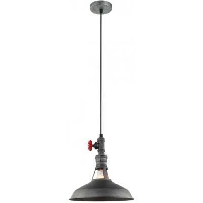 Italux Garibaldo - Suspension Industrielle et Rétro Grise - 1 Lumière - E27 - Publicité Italux Garibaldo - Suspension Industrielle et Rétro Grise - 1 Lumière - E27 - Publicité