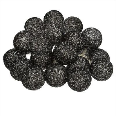 Guirlande LED noire Atmosphera 20 ampoules 435cm - Publicité Guirlande LED noire Atmosphera 20 ampoules 435cm - Publicité