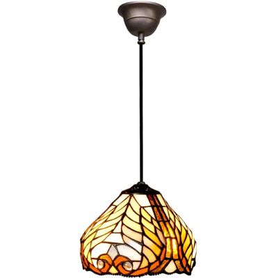 Fijalo Suspension Tiffany - Diamètre 20cm - Lampe d'intérieur Tiffany - Publicité Fijalo Suspension Tiffany - Diamètre 20cm - Lampe d'intérieur Tiffany - Publicité
