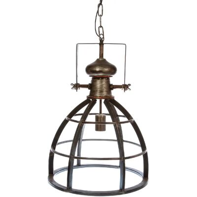 ATMOSPHERA Suspension en fer Factory - Diam. 40 cm - Etain - Publicité ATMOSPHERA Suspension en fer Factory - Diam. 40 cm - Etain - Publicité