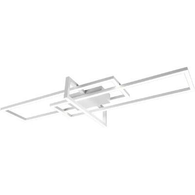 Plafonnier Salinas LED 34W Moderne Blanc Mat - Éclairage LED Semi Flush - Publicité Plafonnier Salinas LED 34W Moderne Blanc Mat - Éclairage LED Semi Flush - Publicité