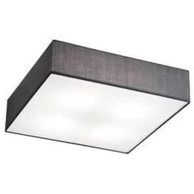 Applique Murale Trio Lighting - Abat-jour en Tissu Gris - 50x50cm - Éclairage de Mur - Publicité Applique Murale Trio Lighting - Abat-jour en Tissu Gris - 50x50cm - Éclairage de Mur - Publicité
