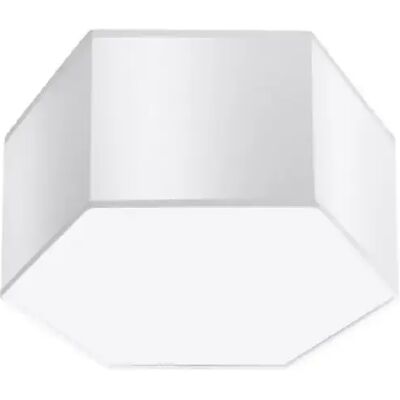 Plafonnier Hexagonal Sollux Lighting Sunde - LED, Noir/Blanc - Publicité Plafonnier Hexagonal Sollux Lighting Sunde - LED, Noir/Blanc - Publicité