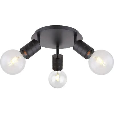 Suspension noir Globo Lighting Hermine - Luminaire à 3 lampes - Publicité Suspension noir Globo Lighting Hermine - Luminaire à 3 lampes - Publicité