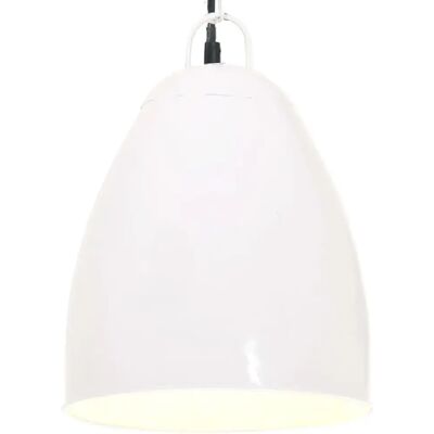 Suspension industrielle vidaXL E27 - Blanc - 32cm - Publicité Suspension industrielle vidaXL E27 - Blanc - 32cm - Publicité