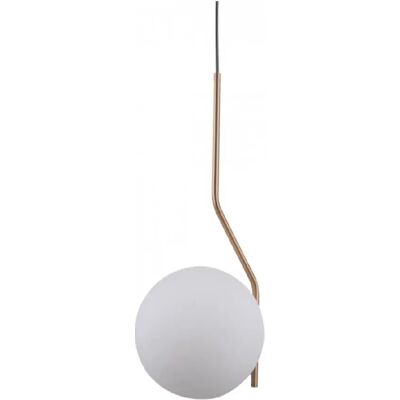 Italux Carimi - Suspension moderne en laiton miel avec abat-jour blanc - Suspension - Publicité Italux Carimi - Suspension moderne en laiton miel avec abat-jour blanc - Suspension - Publicité