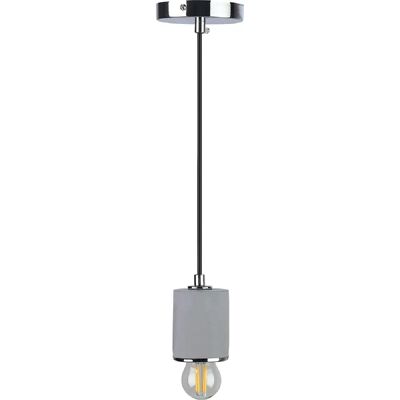 PRIVATEFLOOR Felippo Lampe Suspendue Argentée - Lumière Moderne pour Plafond - Publicité PRIVATEFLOOR Felippo Lampe Suspendue Argentée - Lumière Moderne pour Plafond - Publicité