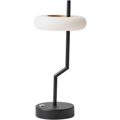 Beliani - Lampe de table moderne en forme d'anneau - Aluminium, Métal, Noir - Publicité Beliani - Lampe de table moderne en forme d'anneau - Aluminium, Métal, Noir - Publicité